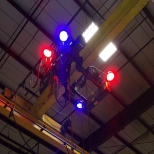 24 LED 9-60V Blue Spot Red Line-Turmkranleuchte